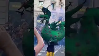 #229 🌈Correfocs Fire Run La Merc&egrave; 2022 #short 98 #video #asmr #fireworks #festivalbarcelona