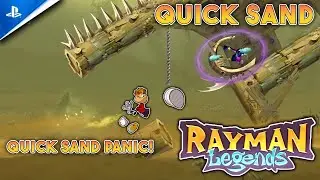 Rayman Legends | Insane Quicksand Escape Challenge (Funny Gameplay)