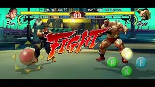 Street fighter 4 Samsung S25 fe gameplay performance mode. 