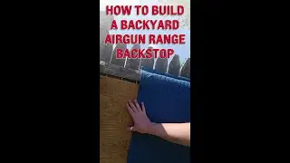 How To Build a Backyard Air Gun Range Backstop. BB Gun, Baffle, Using Subflooring & a Moving Blanket