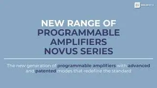 New Range of Programmable Amplifiers NOVUS SERIES