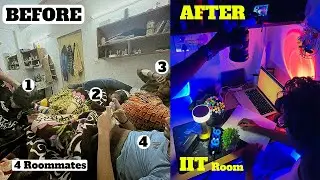 Transform a Shared College Room under 2,000Rs Into a Creative space! | IIT Delhi | 4 Roommates