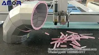CNC Machine for Pre-insulated Phenolic Foam Duct | Making 90&deg; Elbows for HVAC