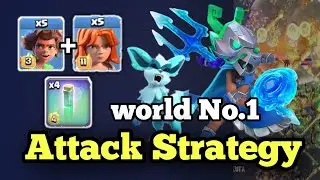 Easy Strong Spam Attack With Rc Walk +Valkyrie,Root Rider Over Growth Spell Th17[Clash Of Clans]