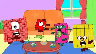 OMG!! Numberblocks 1 and 8 Poisoned | Numberblocks fanmade Coloring Story