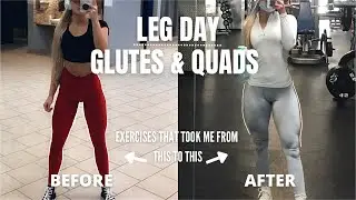 GLUTES & QUAD FOCUSED LEG DAY WORKOUT ROUTINE | lower body exercises for women to grow/ build muscle