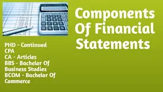 components of financial statements