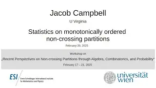 Jacob Campbell - Statistics on monotonically ordered non-crossing partitions