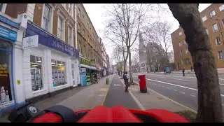 Lambeth North to Southwark stations via Waterloo - Gold superhighway standard cycle route London