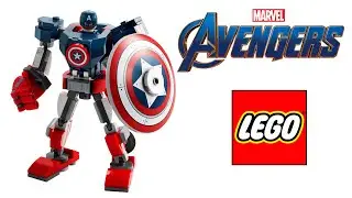 Lego Marvel  76168  Captain America Mech Armor  UNBOXING
