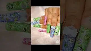 Powerpuff girls 420 nails #shorts #nails #viral #viralvideo #viralshorts #420 #subscribe #trending