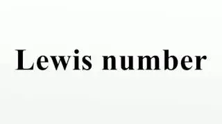 Lewis number