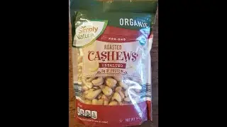 Simply Nature Organic Roasted Unsalted Cashews Review