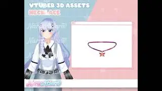 3D Assets For Vtuber Streaming - A Necklace With Cute Pendant To Elevate Your Vtuber Stream