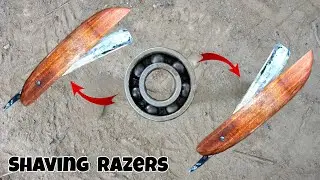 Turn Bearing into Old Shaving Blade by Old School Craft Method 