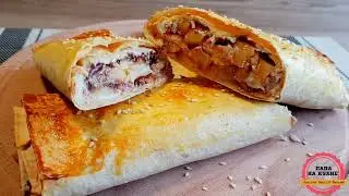 Apple-Banana-Chocolate Roll Will Change Your Life! 🍫🍏🍌 | ЭТОТ РУЛЕТ  сведёт с ума!