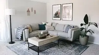 Living Room Apartment Makeover • Laying Out Furniture Tips & Decorating Ideas