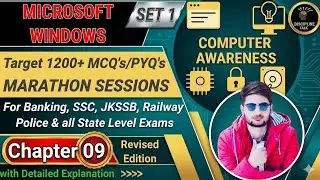 SET -1 Microsoft Windows Best MCQ's/ PYQs for Banking, SSC, JKSSB, Railway, UGC NET, Police #mcqs