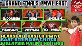 Reaksi All Caster PMWL Saat BTR Luxxy Clutch One Man Show | PMWL East League Finals