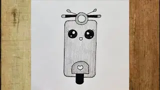 How to Draw Cute Scooty EV Step-By-Step Drawing and Coloring for Kids