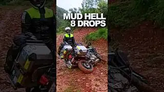 We Dropped the Bike 8 Times in 1KM&hellip; Nepal Mud Hell 😵&zwj;💫 #motorcycletravel #nepal #muddyroads