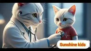 cat video,A orange cat and a white cat discover the meaning of love and friendship@sunshinekids-s