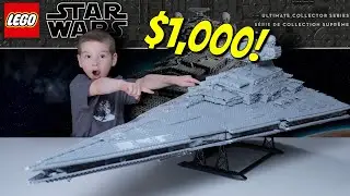 Собираем Имперский звёздный разрушитель LEGO Star Wars за 1000 долларов! Покадровая сборка и обзор!