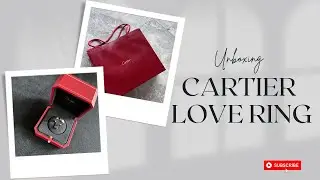 NEW Cartier love wedding band gold ring Unboxing