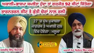 Exclusive Interview | Sikander Singh Maluka | Cabinet Minister |ਤਾਰਨਤਰਨ ਸੀਟ ਤੇ ਆਪ ਨਾਲ ਕਾਂਗਰਸ ਰਲੀ 