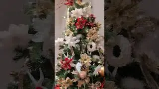 Toddler needed to put every toy on the Christmas tree