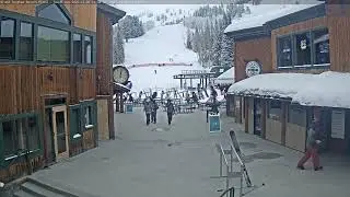 SeeJH.ai: Timelapse at Grand Targhee Resort Plaza - December 8, 2025