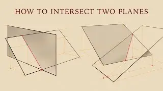 How to Intersect Two Planes