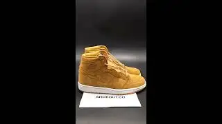 AIR JORDAN 1 WHEAT & GOLDEN HARVEST 2017 ON FEET