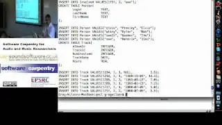 Creating a table with SQLite and adding some data (Software Carpentry)