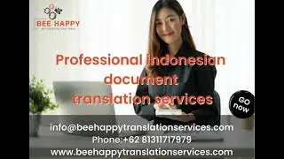 Professional indonesian document translation services | Bee Happy Translation Services