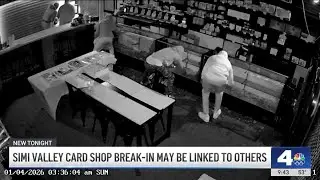 Watch: Thieves smash glass cases to steal trading cards from Simi Valley shop