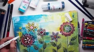 FOR BEGINNERS Easy Colour journal #11 + PaperArtsy paints