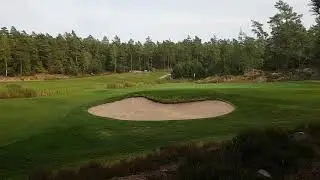 Green Screen Background a golf course filmed at a sand bunker