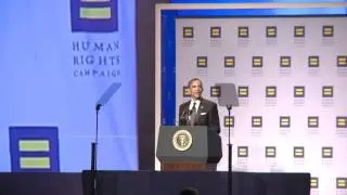 President Obama Addresses the 15th Annual HRC National Dinner