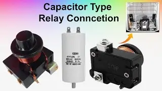 Capacitor Type Relay Connection  || Coil Relay Starting Capacitor Connection Diagram