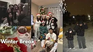 𐙚 winter break vlog ! | christmas, shopping, family & friends + more !!