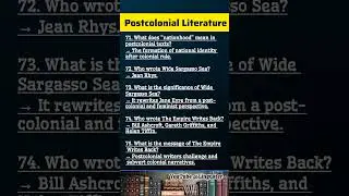 Postcolonial Literature - 5 Must Know Questions about Postcolonialism - Postcolonial Studies #shorts