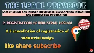 Cancellation of registration of industrial design