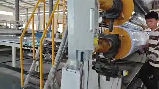 HDPE sheet product line #hdpe #construction  #factory #machineparts