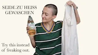 Die Wiederbelebung meiner Seidenbluse🚨- Seide richtig waschen und pflegen.