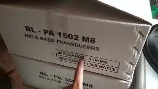 Speaker BELL PA 1502 M8 product AUDAX unboxing & review