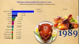 Top 15 Chicken Meat production countries | USA | China | India | Brazil