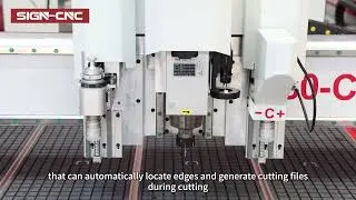 A2-1325-CCD-VK CNC Router with CCD camera and  vibrating knife high-end CNC engraving machines