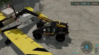 FS22 fertilizer hopper filler with bigBag hook physics on the telehandler