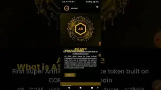 ASIcore Withdraw Update || how to withdraw ASI Core token || কিভাবে $ASI CORE টোকেন উইড্র করবেন। A-Z
